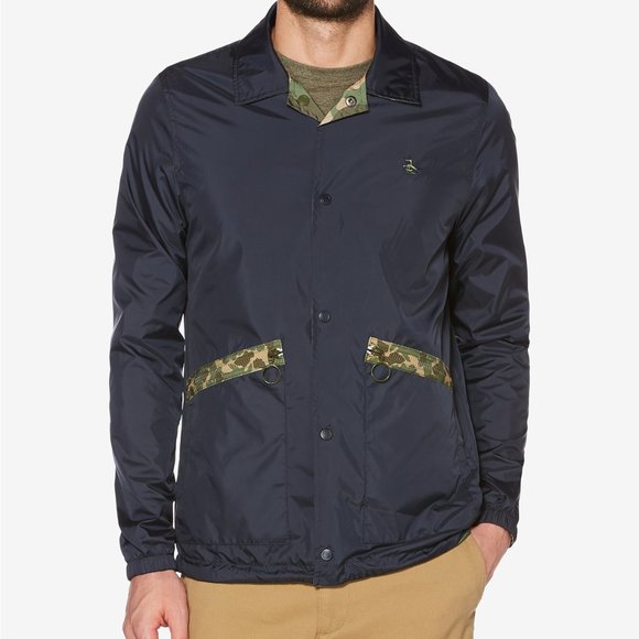 Men's Patch Pocket Reversible Printed Jacket - Picture 1 of 4
